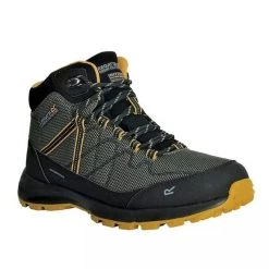 Regatta Bottines De Marche SAMARIS LITE Homme (Kaki Foncé / Jaune)