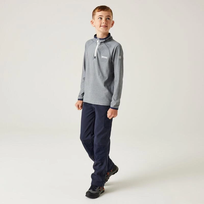 Regatta Loco Polaire De Randonnée Zippé à Moitié Pour Enfant - Gris Clair 4 Regatta Loco Polaire De Randonnée Zippé à Moitié Pour Enfant - Gris Clair – Image 4