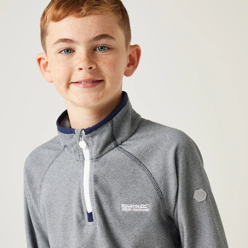 Regatta Loco Polaire De Randonnée Zippé à Moitié Pour Enfant - Gris Clair 5 Regatta Loco Polaire De Randonnée Zippé à Moitié Pour Enfant - Gris Clair – Image 5